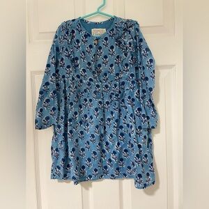 Little Fry Blue Floral Dress